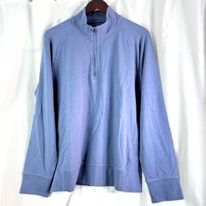 Orchard & Broome Mens Quarter Zip Soft Long Sleeve Shirt Sz L Large